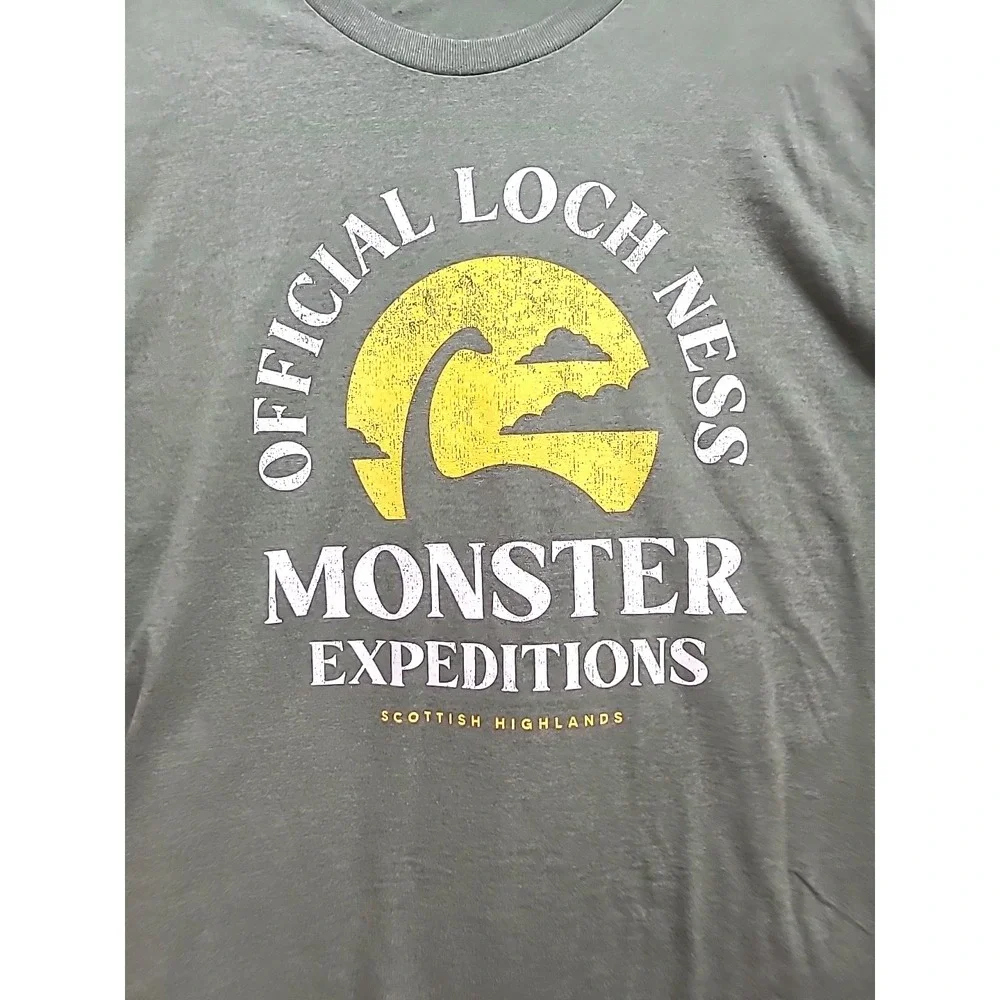 Official Loch Ness Monster Expeditions T‎ Shirt Sz L Cryptid Hunter